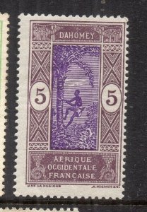 French Dahomey 1920s Early Issue Fine Mint Hinged 5c. NW-231267