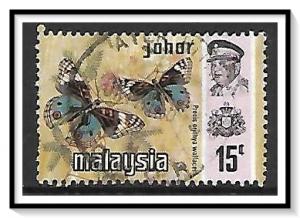 Johore #181 Sultan & Butterflies Used