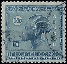 BELGIAN CONGO   #107 USED (3)