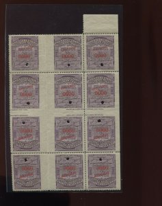 16T43S Western Union Telegraph Tete-Beche Gutter Specimen Booklet Pane of Stamps