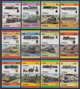 Tuvalu 1984 Trains 235-46 MNH