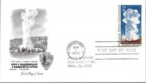 FDC 1972 SC #1453 Artmaster Cachet - Washington DC - Single - F78297