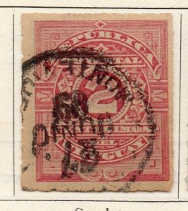 Uruguay 1884-88 Early Issue Fine Used 2c. 008123