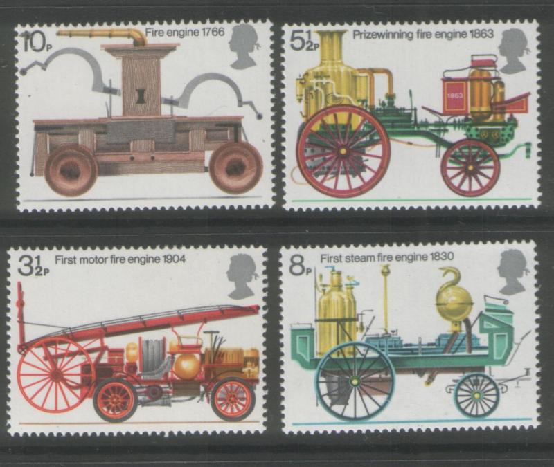 Great Britain 1974 Fire (4) Scott #716/719