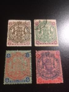 Rhodesia sc 28,32,37,39 u