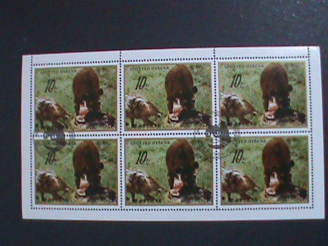​KOREA-1984-SC#2417 -SPOTTED HYAENA-WILD ANIMALS CTO FULL SHEET-VERY FINE