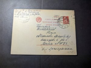 1928 Russia USSR Soviet Union Postcard Cover to Berlin SW23 Germany