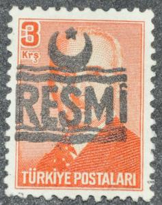 DYNAMITE Stamps: Turkey Scott #O27  UNUSED