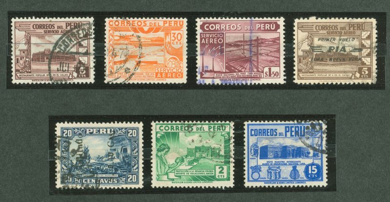 Peru #C49/C76/378  Multiple