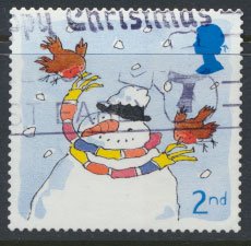 Great Britain SG 2238 SC# 2002 Used self Adhesive Christmas 2001  see details 