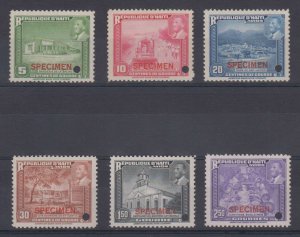 HAITI 1953 NURSERY Sc 390-391 & C57-C60 FULL SET OF PERF PROOFS + SPECIMEN MNH