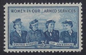 1013 3 cent Service Women mint OG NH EGRADED XF 89 XXF