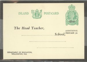 New Zealand  1968 QE II 2 1/2c + 1/2c Education P.C., low hyphen