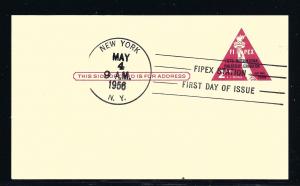UX44, FDC, nice, LARGE DATE, POST CARD, UNUSED