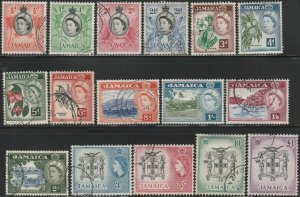 Jamaica, #159-174 Used  From 1956