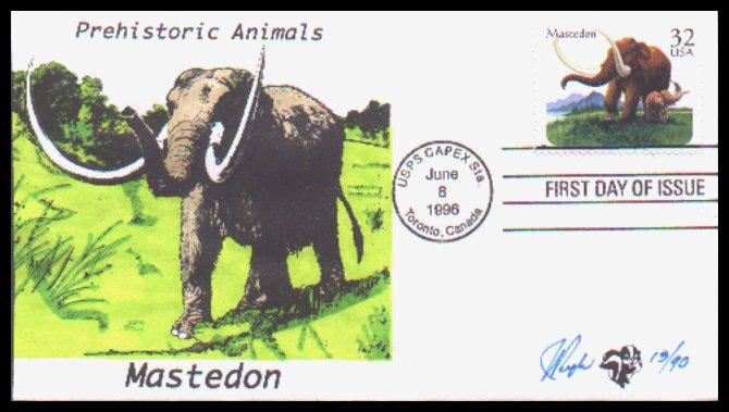 #3079 Prehistoric Mastedon Pugh FDC