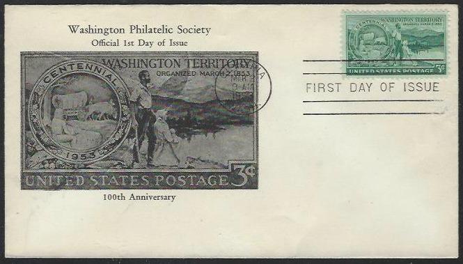 USA #1019 First Day Cover Unaddressed