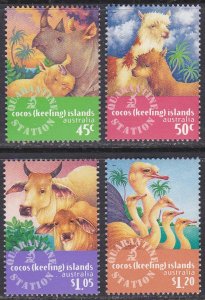 Cocos Islands Sc #319-322 MNH