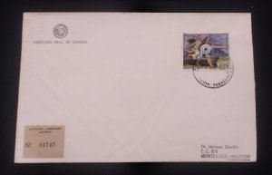 D)1983, PARAGUAY, FIRST DAY COVER, ISSUE, PAINTING, CENTENARY OF THE BIRTH OF