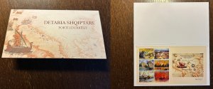 Albania 2024 Ships and ports Limited edition special numbered block in booklet
