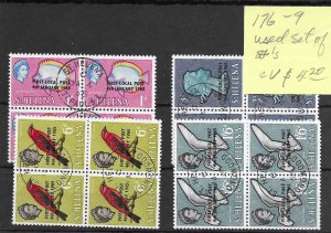 St Helena #176-179 Used - Block Set - CAT VALUE $4.20