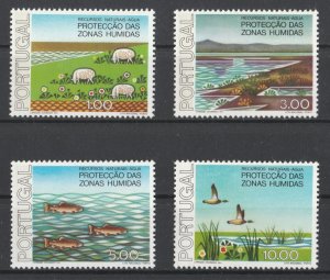 PORTUGAL 1976 Water Conservation Sheep Marshland Trout Mallards MNH** Set 18608-