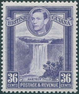 British Guiana 1951 36c bright violet Perf 13x14 SG313a unused