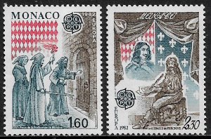 Monaco #1329-30 MNH Set - Europa