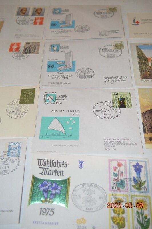 Lot of German first day covers  mostly 1970's  some earlier and some later