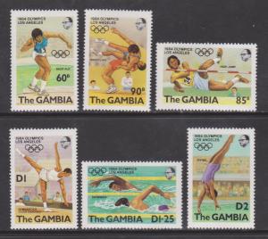 Gambia Scott #  508-13  MNH