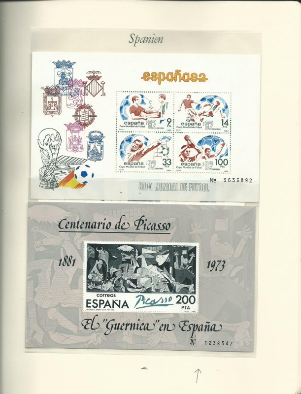 Small Collection of Late 1981-1984 Spain Unused Never Hinged