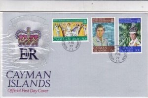 Cayman Islands 1977 Silver Jubilee FDC George Town cancel unaddressed VGC