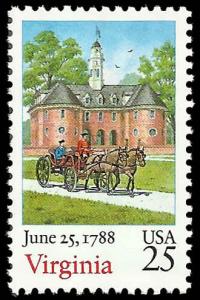 # 2345 MINT NEVER HINGED VIRGINIA VF+