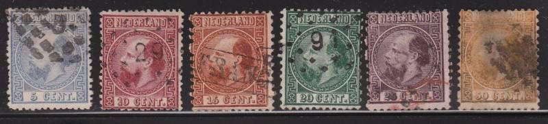 Netherlands 7-12 set neat cancels scv $ 335 ! see pic !