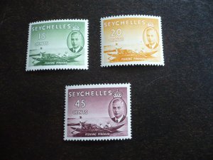 Stamps - Seychelles - Scott#160,162,165 - Mint Never Hinged Part Set of 3 Stamps