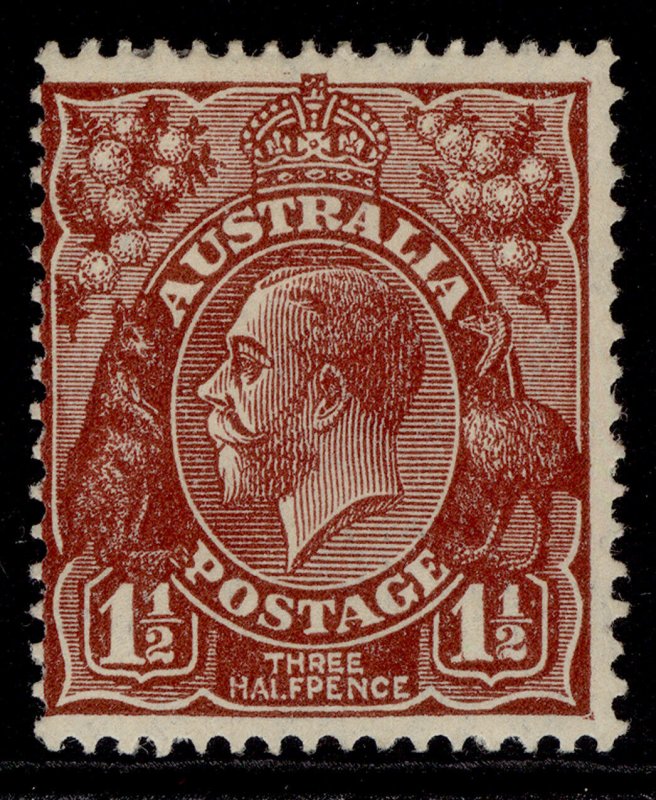 AUSTRALIA GV SG126, 1½d red-brown, M MINT.