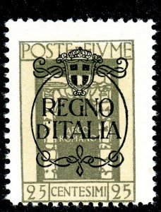 Fiume, Scott #188, Unused, Hinged