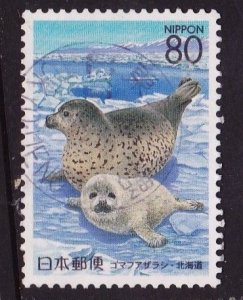 Japan Prefecture -1999 Hokkaido Largha Seals  -80y used