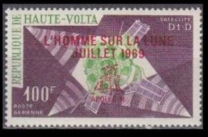 1969 Upper Volta(Haute-Volta)  268 Overprint # SUR LA LUNE  JUILLET 1969