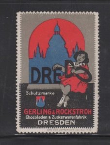 German Advertising Stamp -Dredo Chocolates & Sugar Confections