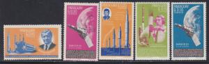 Paraguay # 836-840, Space Achievments, Short Set, NH