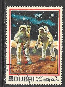 Dubai 118a: 60d Astronauts Collecting Moon Rocks, CTO, VF