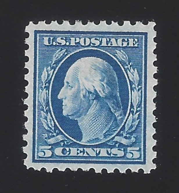 US #428 1913-15 Blue WMK 190 Perf 10 Mint OG LH VF SCV $32.50