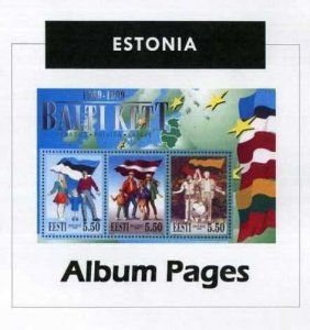 Estonia - CD-Rom Stamp Album 1918 - 2021 Color Illustrated Album Pages