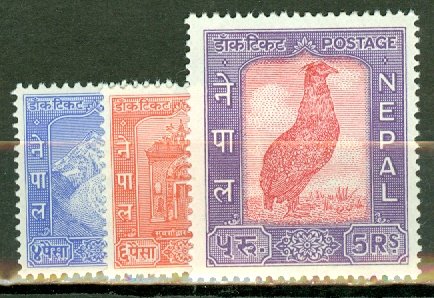 AZ: Nepal 104-117 mint CV $100; scan shows only a few