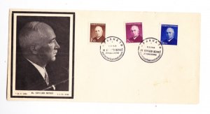 KAPPYS  STAMPS CZECHOSLOVAKIA 1948 MOURNING COVER FOR DR. EDVARD BENES  9/1