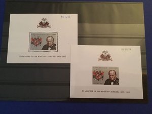 Republic D’Haiti  Winston Churchill Mint Never Hinged Stamp Sheets Stamps R46130 