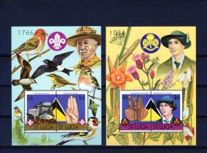 St.Lucia 1986 Scouting/Birds/Flowers 2 SS perf.MNH Sc.# 823/824