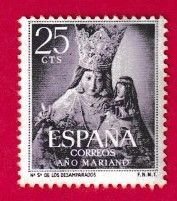 SPAIN SCOTT#806 1954 25c OUR LADY OF THE FORSAKEN - MNH