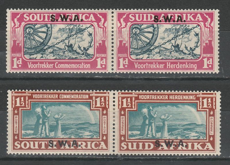 SOUTH WEST AFRICA 1938 VOORTREKKER SET PAIRS